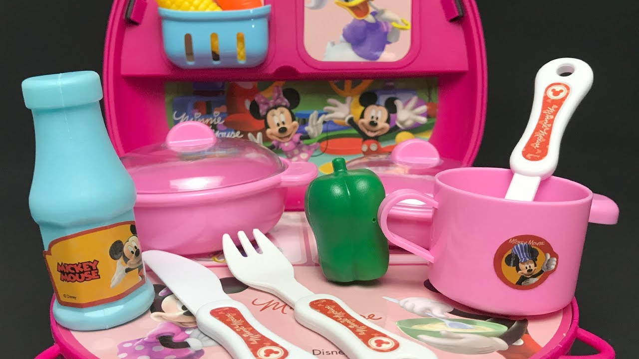 Disney Minnie Mouse Friends Kitchen Set Satisfying with Unboxing Compilation Toys ASMR 