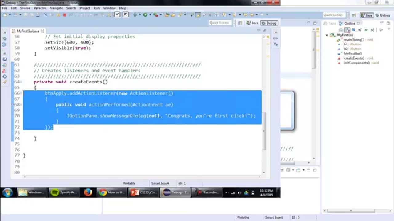 Java GUI Fundamentals- Pre-WindowBuilder Designer - YouTube