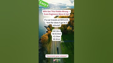 95% Get This Speed Riddle Wrong — Even Engineers Mess It Up!#riddlemathworld #shorts #math