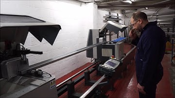 2602 Elumatec DG 142  with E550 Controller - Double Mitre Saw - Window Machinery Search