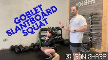 Goblet Slant Board Squat