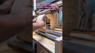Perfecting a Stave Drum Shell with a Custom Router Jig! 🥁🛠️ #Woodworking #RouterJig #DrumMaking