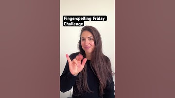 ASL receptive practice: 3 names fingerspelled