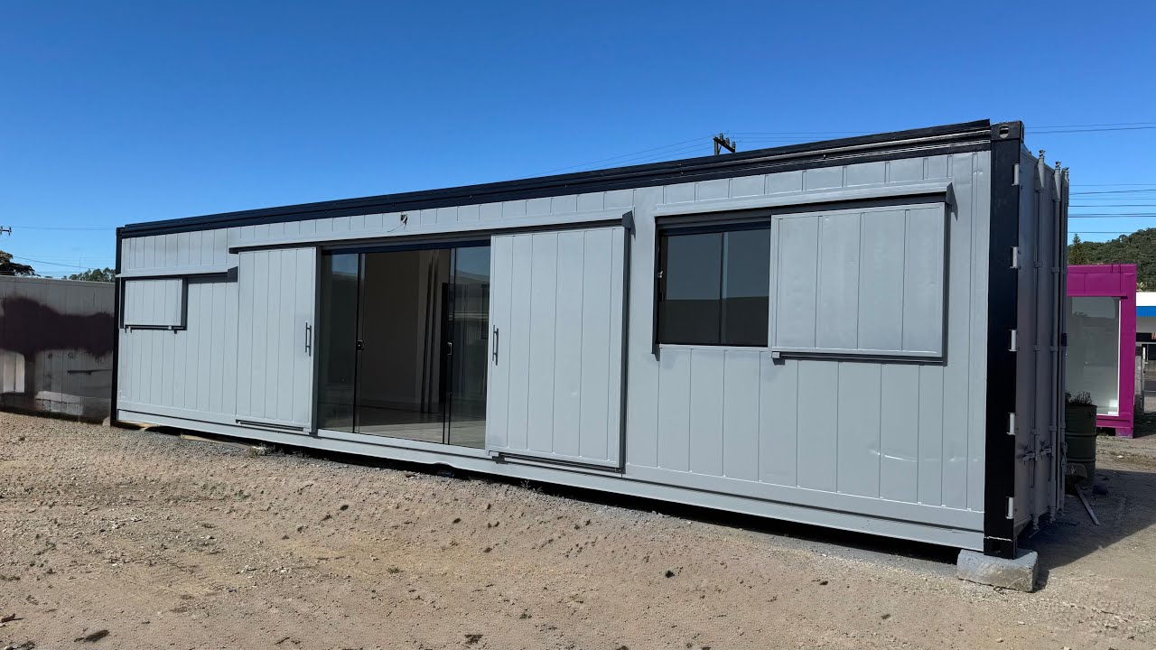 CASA CONTAINER de 60m² com 2 Containers de 40 PÉS - Ficou INCRÍVEL ...