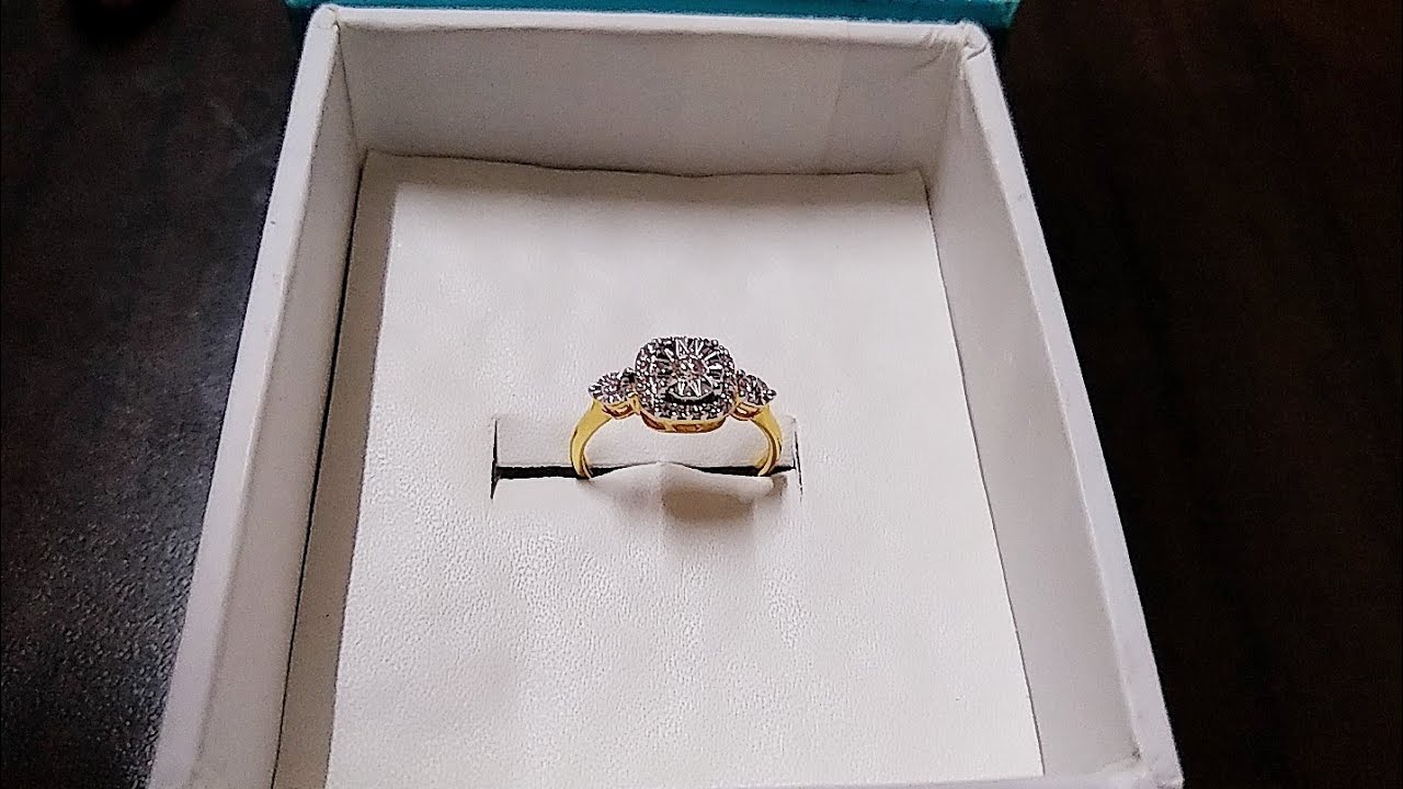 Candere kalyan jeweller 18k diamond ring unboxing - YouTube