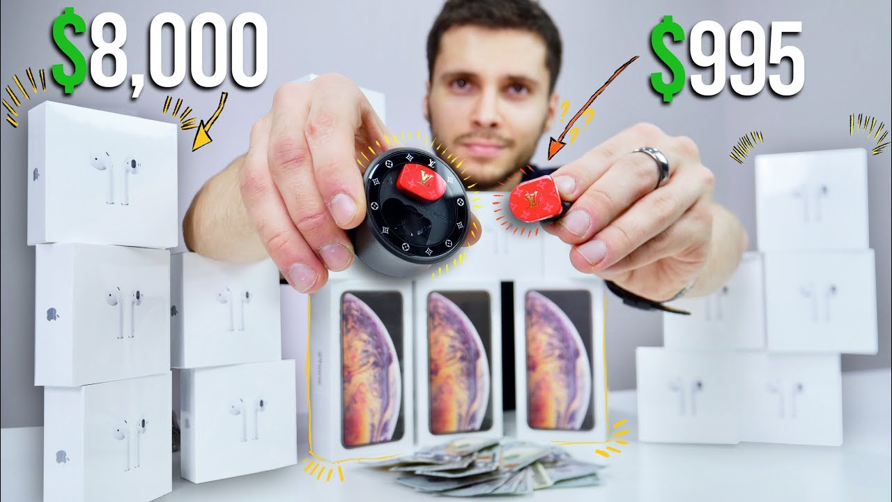 $995 Louis Vuitton AirPods! + My Biggest Giveaway Ever! - YouTube