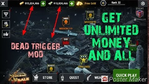 Dead trigger mod APK+unlimited money and all