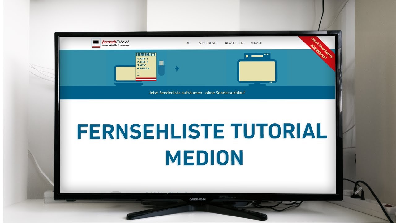 Fernsehliste auf Medion TVs installieren Tutorial YouTube