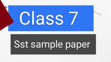 Class 7 Sst sample paper 2023#pseb #solved #finalexam2023 #class7