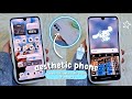 customize my samsung galaxy a16 with me 🌱✨️ after the one ui 8 ✨️ blue theme