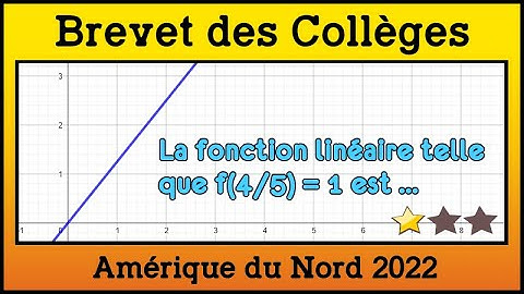 Brevet Amérique du Nord 2022 - Déterminer l