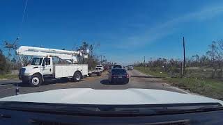 Leaving Panama City After Destructive Category 5 Hurricane Michael - Dashcam Footage 10/11/2018