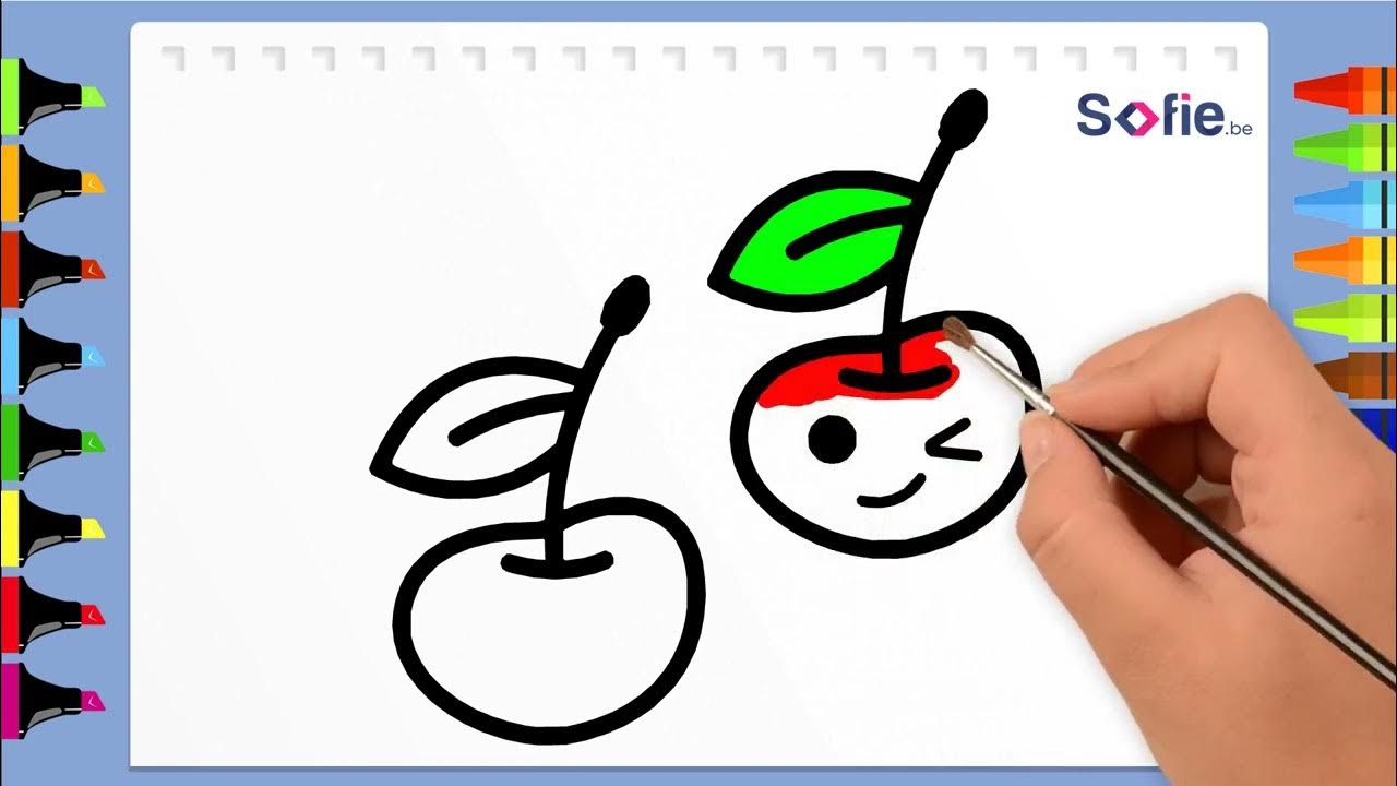 Cherry Drawing Easy How to Draw Cherry Step by Step Cherry Drawing