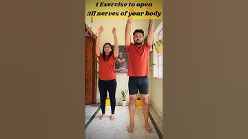 1 exercise to open your nerves #nerve #nervepain #nervepainrelief #coupleyoga #couplefitness #viral