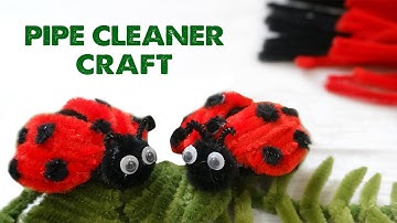 🐞How To Make  Bugs out of Pipe Cleaner step by step | Easy Ladybug Pipe Cleaner Craft Tutorial
