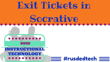 Exit Tickets in Socrative