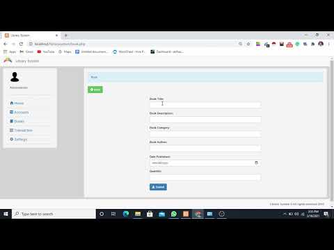 Online library management system project