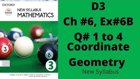 Oxford Mathematics 3, D3, NSM, Chapter no 6, Ex no 6B, Q no 1 to 4, #igcse #olevels
