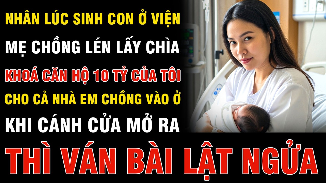 Nhân Lúc Sinh Con Ở Viện Mẹ Chồng Lén Lấy Chìa Khóa Căn Hộ 10 Tỷ Của Tôi Cho Cả Nhà Em