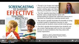 Screencasting in the Elementary Classroom