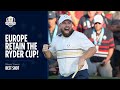 Ref:E7_Heu---DE Shane lowry retains the cup for team europe | 2025 ryder cup