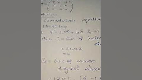 Engineering Mathematics II - MA8251(Unit 1 Matrices) - Using Cayley Hamilton Theorem Problem.