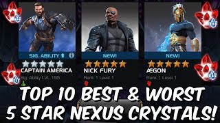 Top 10 Best & Worst 5 Star Nexus Crystal Openings! - Marvel Contest of Champions