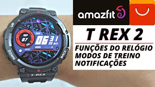 Funções T REX 2 - Veja o treino intervalado e notificações do Smartwatch da Amazfit