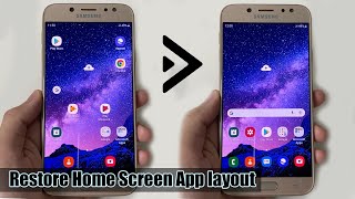 How to Restore Home Screen App layout on Samsung Galaxy J7 Pro Android 9 screenshot 1
