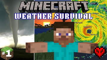Minecraft: Hardcore Weather Survival: Ep 1 - Hit by a Hurricane!