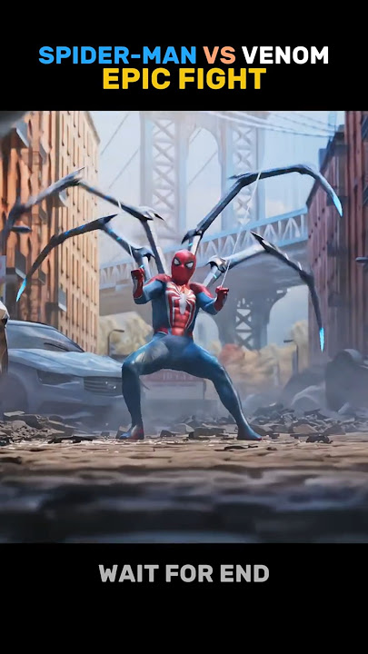 🕷️ Spider-Man vs Venom 🔥 Epic Superhero Fight #shorts #spiderman #venom #superherofight #marvel