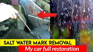 Car Windshield Water spot removal - Windshield glare removal | My car full restoration