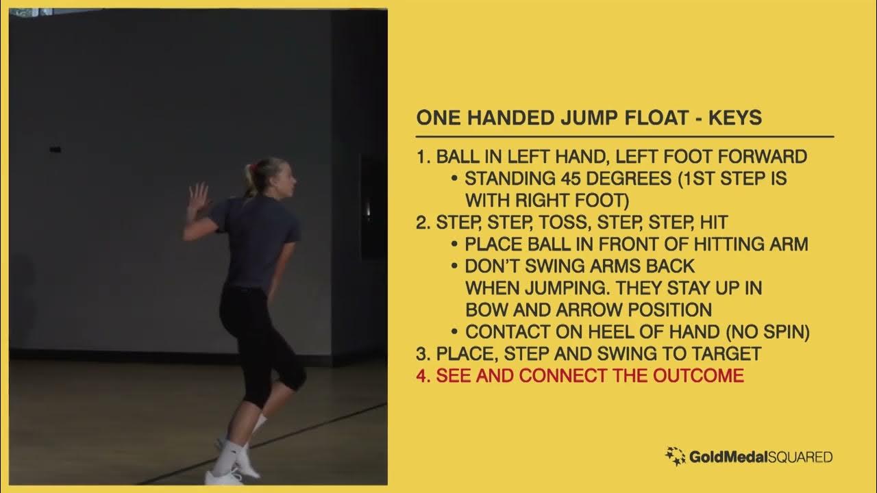 Learning The 1Handed Jump Float Serve Volleyball Fundamentals YouTube