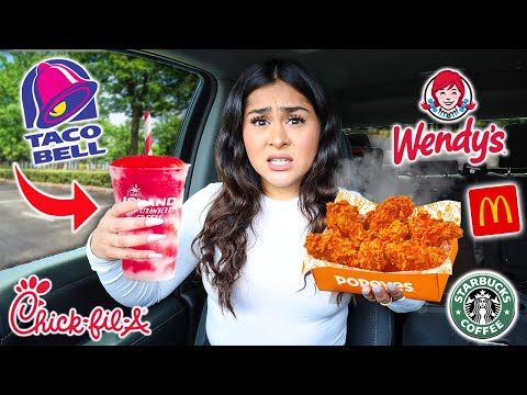ONLY Eating NEW Fast Food Menu ITEMS for 24 HOURS!! **FOOD CHALLENGE**