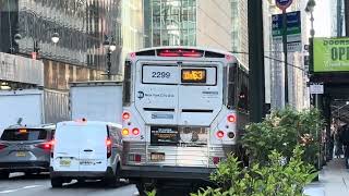 MTA NYCT: 2013 MCI D4500CT #2299 QM63 Express Bus at Madison Av/East 40 St