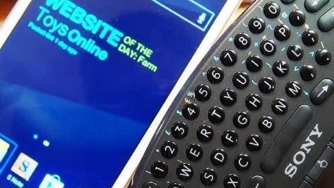 Pair PS3 Wireless Keypad to Samsung Galaxy Note 2 II (GT-N7100 / GT-N7105)