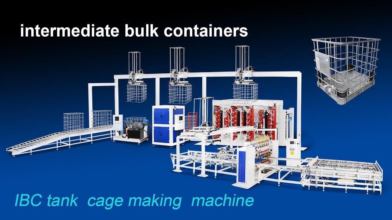 IBC Tank Cage Making MachineryHWASHI IBC Machine YouTube