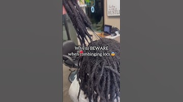 Be aware when combining locs because…😨 #shorts #hairtips #naturalhair