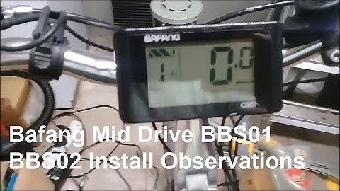 Bafang Mid Drive BBS01 BBS02 Standard and Advanced Settings C961