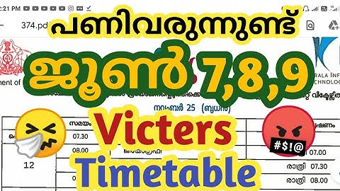 kite victers timetable tomorrow|june 7,8,9victers timetable | victers today monday tuesday wednesday