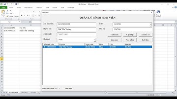 VBA Hướng dẫn code giao diện quản lý hồ sơ