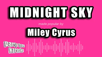 Miley Cyrus - Midnight Sky (Karaoke Version)