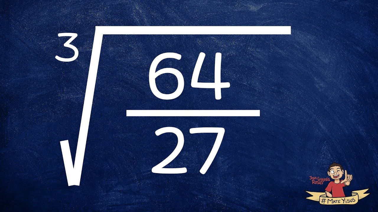 Raíz de una fracción. ¿Tan fácil era?