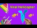 How to make a viral paper flying helicopter, amezing paper flying plane ✈️