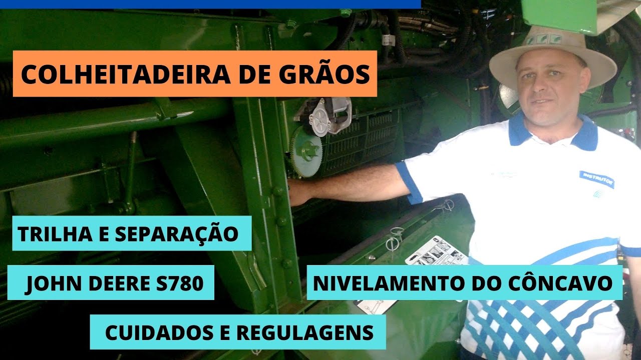 Colheitadeira de grãos | Unidade de trilha | Unidade de separação | Nivelamento do côncavo