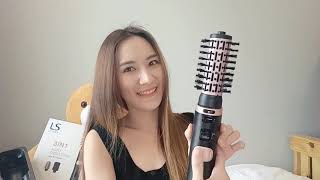 How to ผมวอลลุ่มสวย ไม่เสีย ด้วย Lesasha 3in1 auto rotating hot air styler ง่ายๆ ไม่ถึง 3 นาที