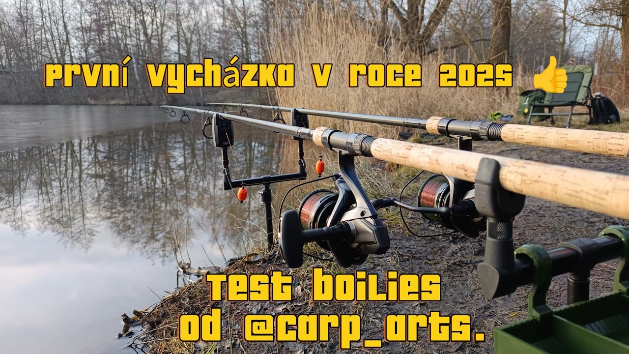 První vycházka v roce 2025 (test boilies) od @carp_arts.