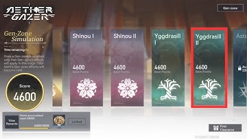 [Aether Gazer] Grand Centenary Ceremony: Gen-Zone Simulation - Yggdrasill II (Max Difficulty)