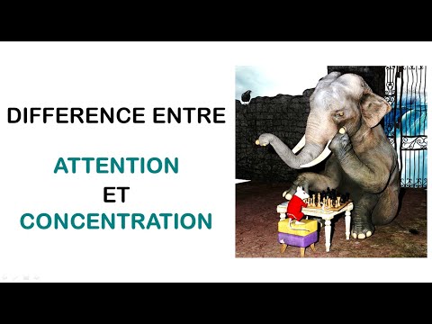 Vidéo: Différence Entre Attention Et Concentration
