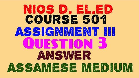 How to solution assignment III course 501.process